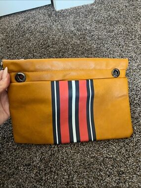 Circus by Sam Edelman Mustard Yellow Fold-Over Clutch